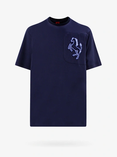 Ferrari Cotton Blue T-shirt