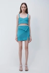 Simkhai Ofira Cotton Patchwork Bralette Top In Laguna