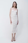 Simkhai Moira Broderie Anglaise Midi Dress In White
