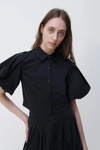 JONATHAN SIMKHAI ANTONIA CROPPED SHIRT