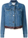 BAZAR DELUXE EMBELLISHED HEM DENIM JACKET,S232210012051186