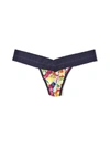 Hanky Panky Printed Dreamease Low Rise Thong In Multicolor