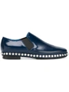 KENZO KENZO STUDDED SLIP-ON SHOES - BLUE,M7012512037834