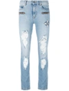 MARCELO BURLON COUNTY OF MILAN DISTRESSED JEANS,CWCE019S17239027739112065617
