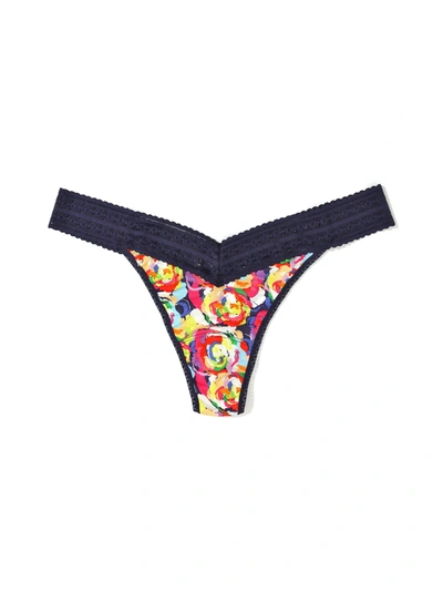 Hanky Panky Plus Size Printed Dreamease Thong Exclusive In Multicolor