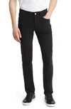 Peter Millar Crown Crafted Bingham Performance Five Pocket Pants In Black