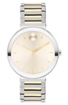 Movado Women's Bold Horizon Swiss Quartz Two Tone Stainless Steel Watch 34mm In Neutral