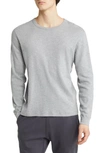 Reigning Champ Slub Long Sleeve Cotton T-shirt In H. Grey