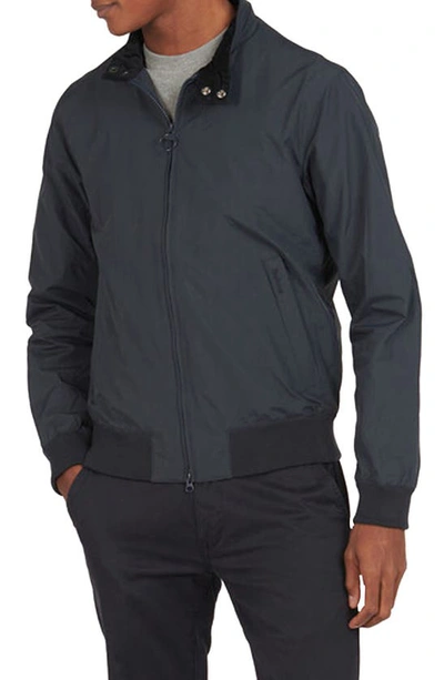 Barbour Runnel Waterproof Bomber Jacket In Black