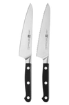 Zwilling Prep Knife 2-piece Set In Black/stainless Steel