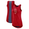 NIKE NIKE RED ST. LOUIS CARDINALS DRI-FIT PERFORMANCE RIGHT MIX HIGH NECK TANK TOP
