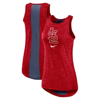 Nike Red St. Louis Cardinals Right Mix High Neck Tank Top