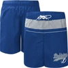 Starter Blue Tampa Bay Lightning Freestyle Volley Swim Shorts In Blue
