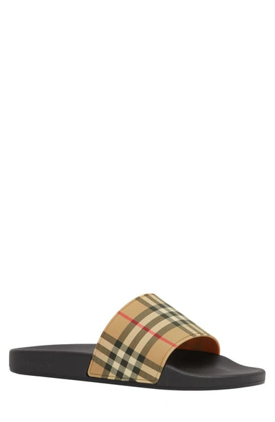 BURBERRY FURLEY CHECK SLIDE SANDAL