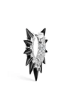 Maria Tash Single Diamond & Moissanite Spike Hoop Earring In White Gold