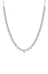 Lafonn Simulated Diamond Tennis Necklace In White