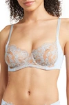 Skarlett Blue Entice Underwire Full Coverage Bra In Sky/ Ginger