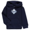 OUTERSTUFF TODDLER NAVY TAMPA BAY RAYS TEAM PRIMARY LOGO FLEECE PULLOVER HOODIE