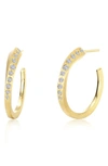 LAFONN LAFONN CHARMING TWISTED HOOP EARRINGS