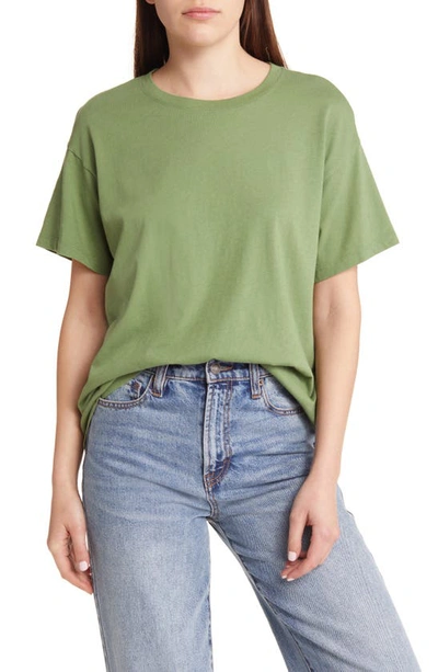 Madewell Vintage Crew Neck Cotton T-shirt In Fern Gully