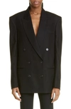 Stella Mccartney Double-breasted Wool Coat In Multi-colored