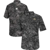 COLOSSEUM COLOSSEUM  CHARCOAL WAKE FOREST DEMON DEACONS REALTREE ASPECT CHARTER FULL-BUTTON FISHING SHIRT