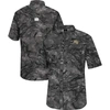 Colosseum Charcoal Wake Forest Demon Deacons Realtree Aspect Charter Full-button Fishing Shirt In Charcoal