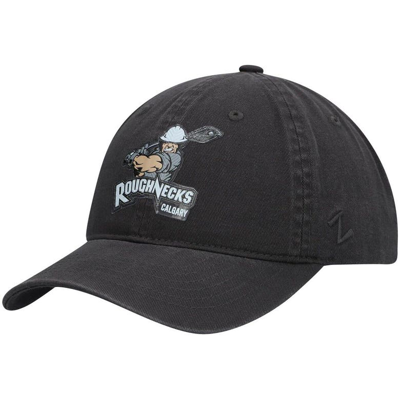 Zephyr Charcoal Calgary Roughnecks Primary Logo Adjustable Hat