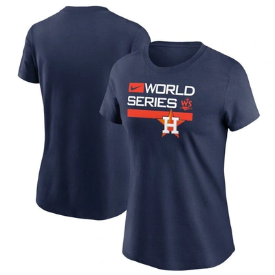 NIKE NIKE NAVY HOUSTON ASTROS 2022 WORLD SERIES AUTHENTIC COLLECTION DUGOUT T-SHIRT