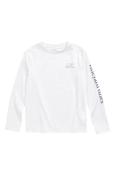 Vineyard Vines Boys' Solid Rash Guard - Little Kid, Big Kid In White Cap