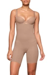 Skims Ultimate Body Push-up Enhancing Padded Midthigh Bodysuit In Sienna