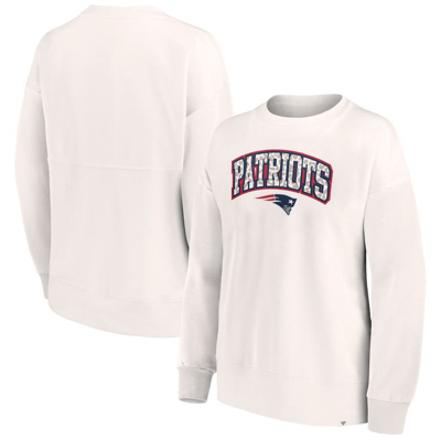 Fanatics Branded White New England Patriots Leopard Team Pullover Sweatshirt