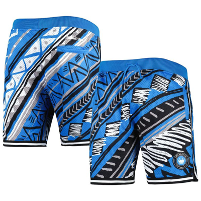 Mitchell & Ness Men's  Blue Charlotte Fc Tribal Fashion Shorts