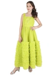 CHRISTIAN SIRIANO CHRISTIAN SIRIANO PLEATED TIERED GOWN