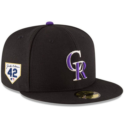 New Era Black Colorado Rockies 2023 Jackie Robinson Day 59fifty Fitted Hat