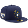 NEW ERA NEW ERA GOLD MILWAUKEE BREWERS 2024 JACKIE ROBINSON DAY 59FIFTY FITTED HAT