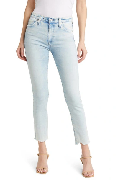 Ag Mari Raw Hem Ankle Slim Jeans In Blue