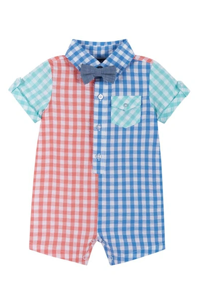 ANDY & EVAN PRINT WOVEN COTTON ROMPER