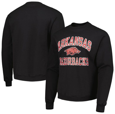 Champion Black Arkansas Razorbacks High Motor Pullover Sweatshirt
