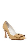 Beautiisoles Gioanna Pump In Natural Fabric/leather