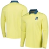 Adidas Originals Adidas 2023 Player Yellow New York Red Bulls Travel Long Sleeve Polo In Yellow