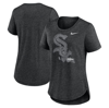 Nike Heather Black Chicago White Sox Touch Tri-blend T-shirt In Heather Black