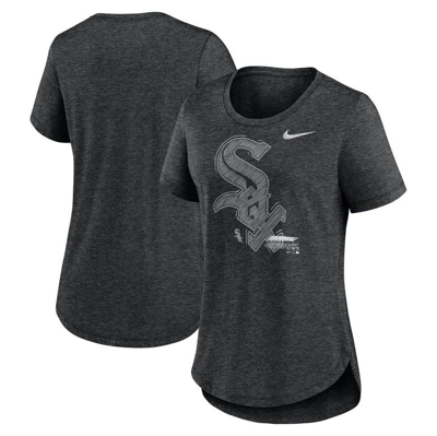 Nike Heather Black Chicago White Sox Touch Tri-blend T-shirt
