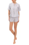 EVERYDAY RITUAL JOYCE STRIPE COTTON SHORT PAJAMAS