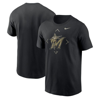 Nike Black Miami Marlins Camo Logo T-shirt