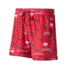 CONCEPTS SPORT CONCEPTS SPORT RED TAMPA BAY BUCCANEERS BREAKTHROUGH JAM ALLOVER PRINT KNIT SHORTS
