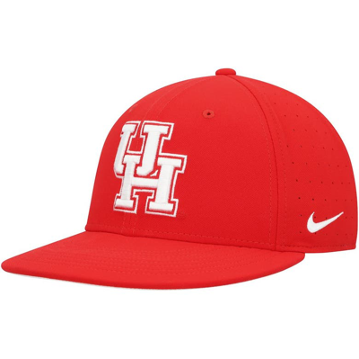 Nike Red Houston Cougars True Aerobill Performance Fitted Hat