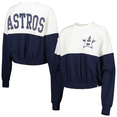 47 ' White/navy Houston Astros Take Two Bonita Pullover Sweatshirt