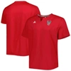 ADIDAS ORIGINALS ADIDAS RED NC STATE WOLFPACK NOTCH NECK IRON CAGE TOP