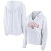 Fanatics Branded  White Oklahoma Sooners Striped Notch Neck Pullover Hoodie In White